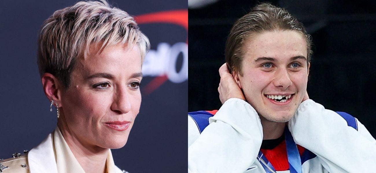 Megan Rapinoe (left) Jack Hughes (right)