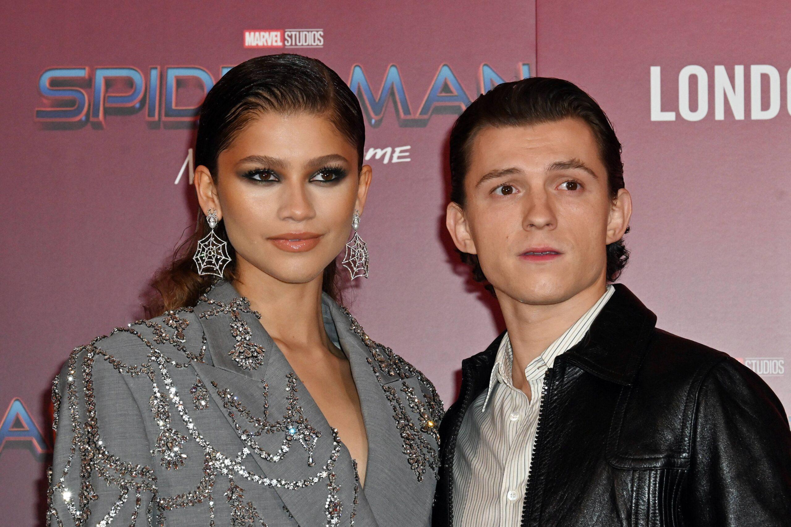 Zendaya and Tom Holland at Spider-Man, No Way Home photocall, London, UK - 5 December 2021