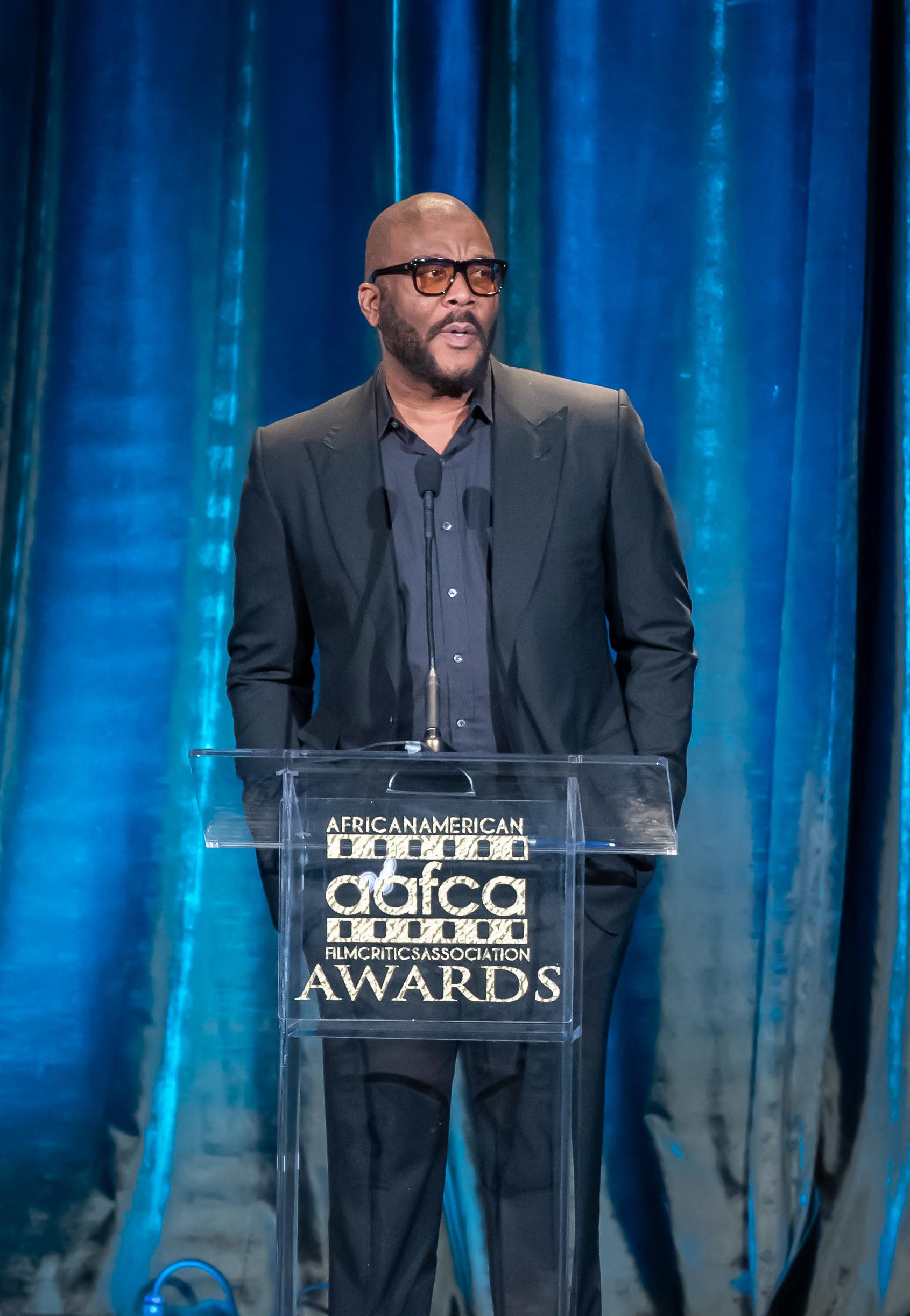 Tyler giving a speech