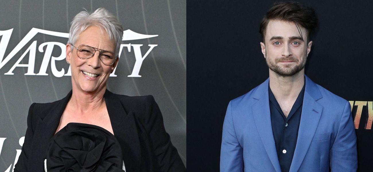 A photo collage of Jamie Lee Curtis-Daniel Radcliffe