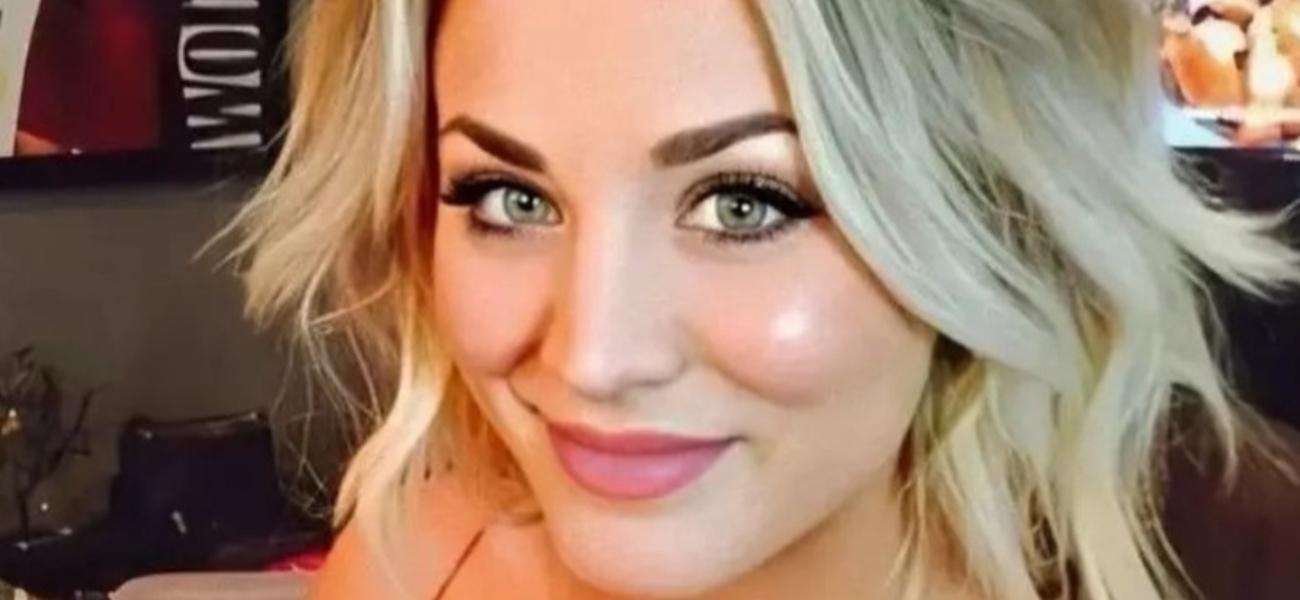 Kaley Cuoco close up