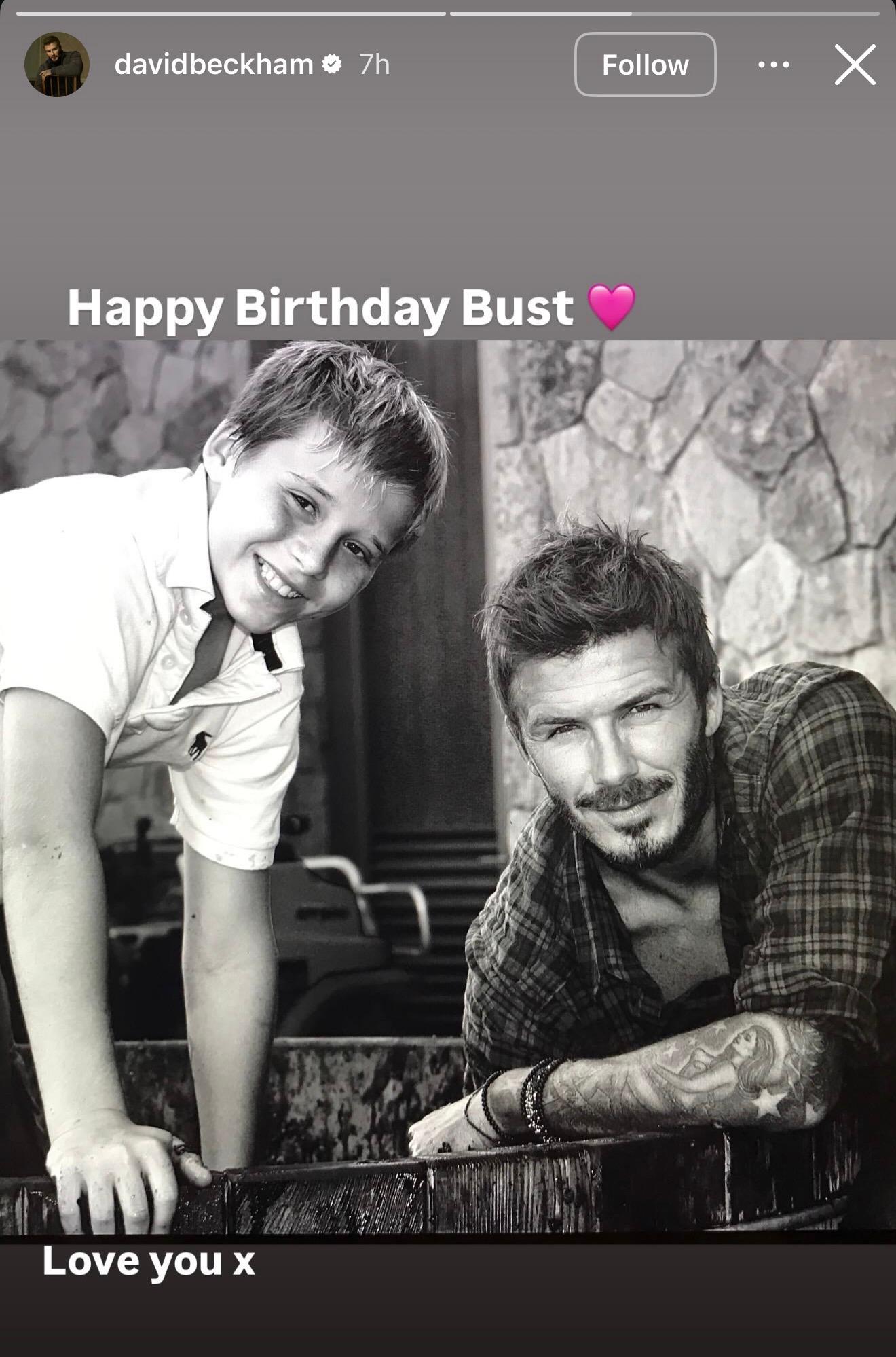 David Beckham deixa o drama familiar de lado no aniversário de 27 anos de Brooklyn Beckham
