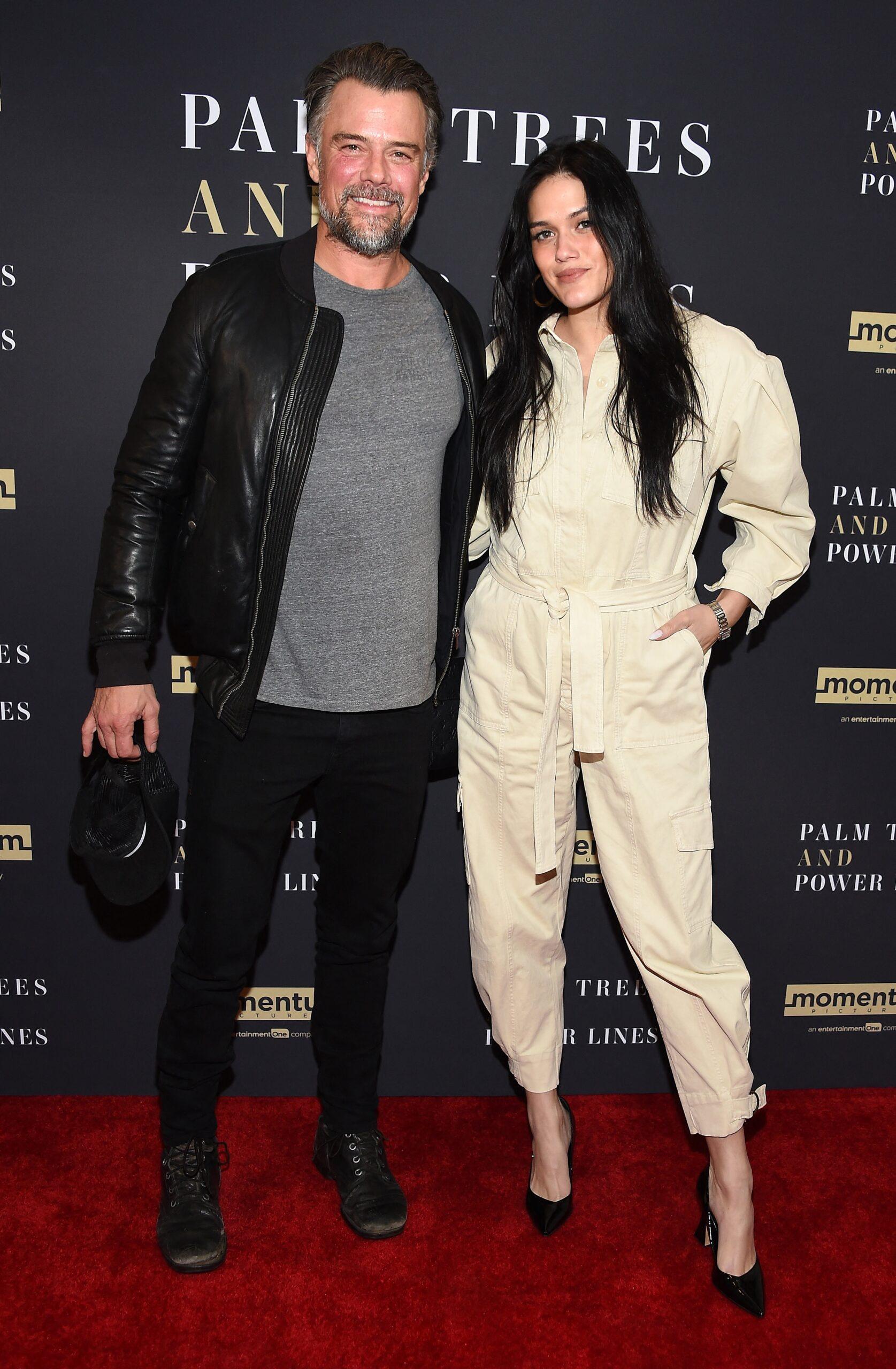 Audra Mari and Josh Duhamel on the red carpet