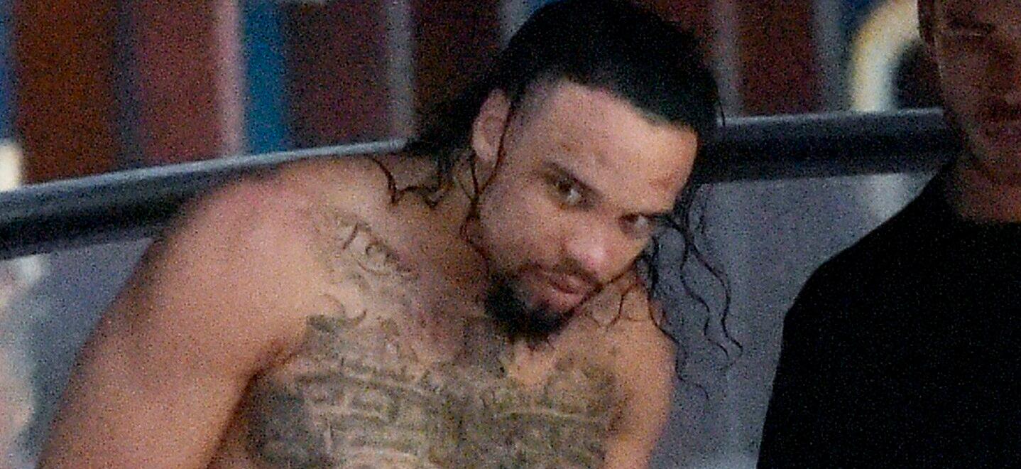 NBA star Dillon Brooks seen arriving with his girlfriend Big Bambina on a luxury boat in St Barth