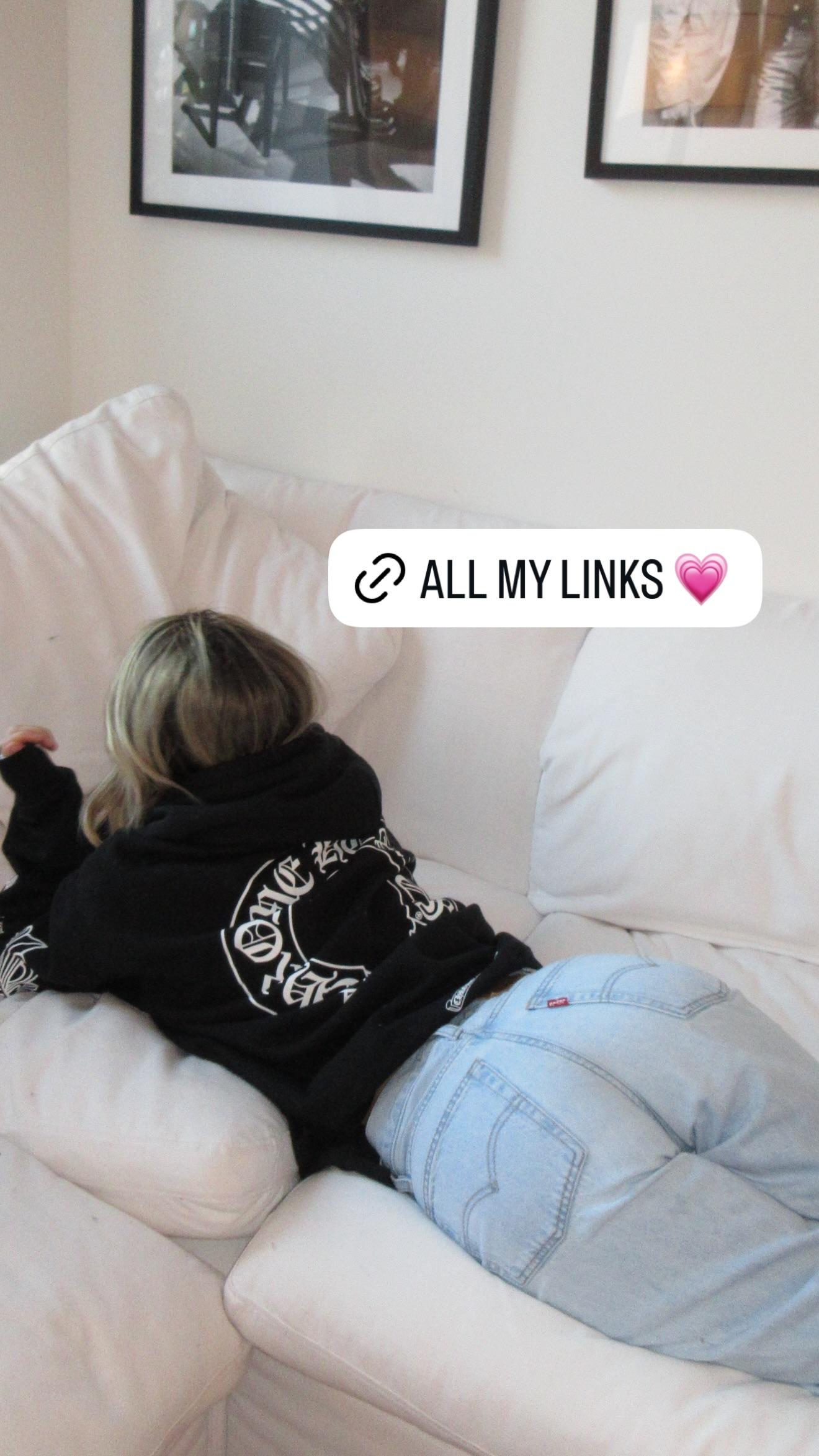 Emily Elizabeth in denim jeans