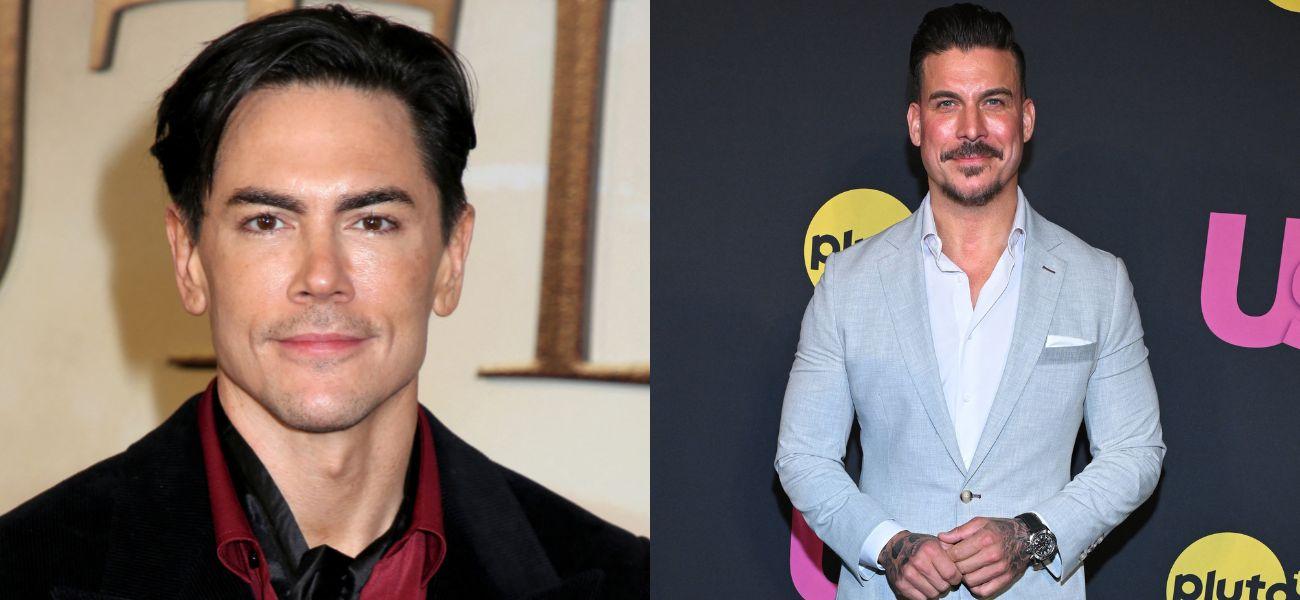 Photo collage of Tom Sandoval and Jax Taylor.
