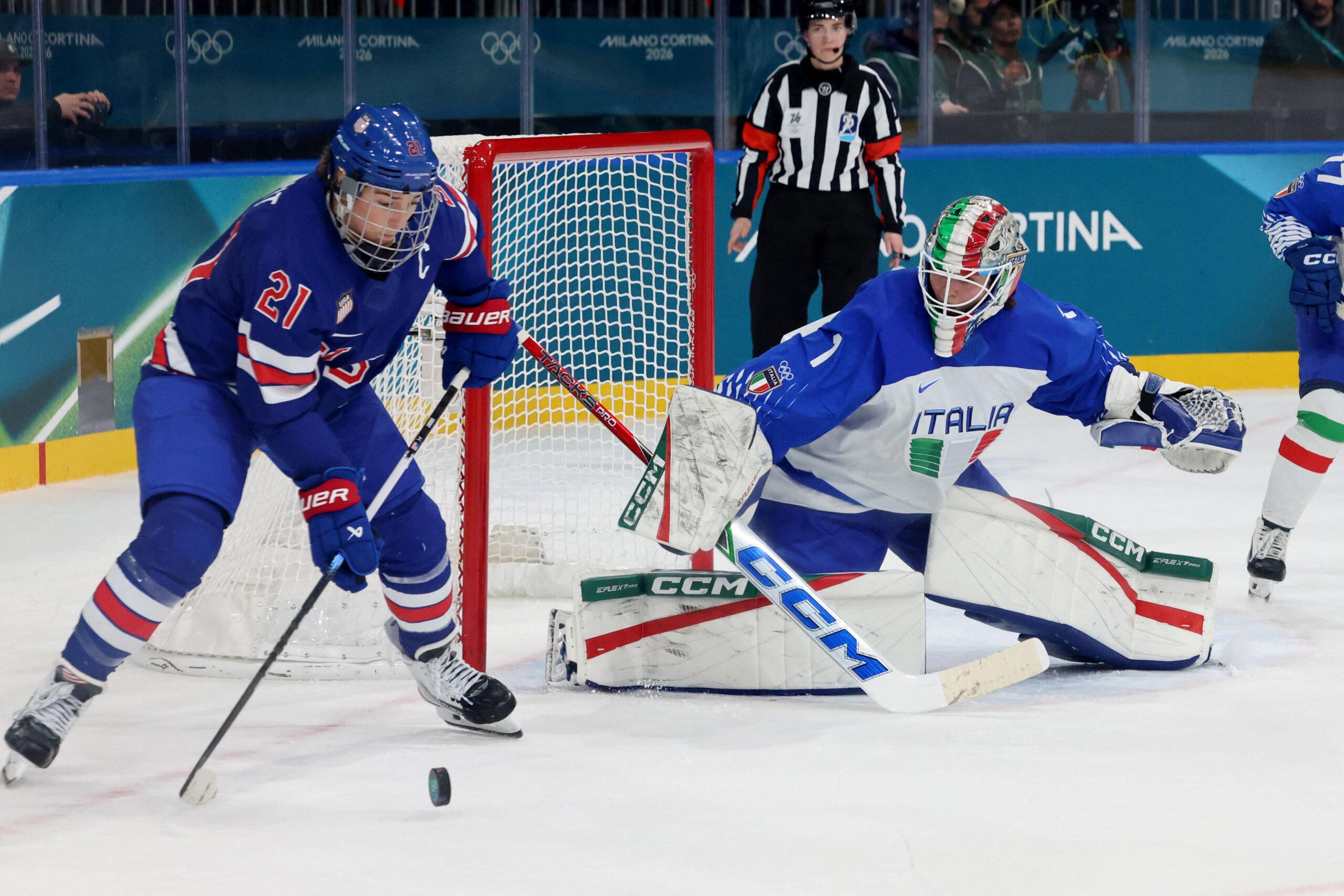 Hilary Knight at gold medal game 2026 olympics