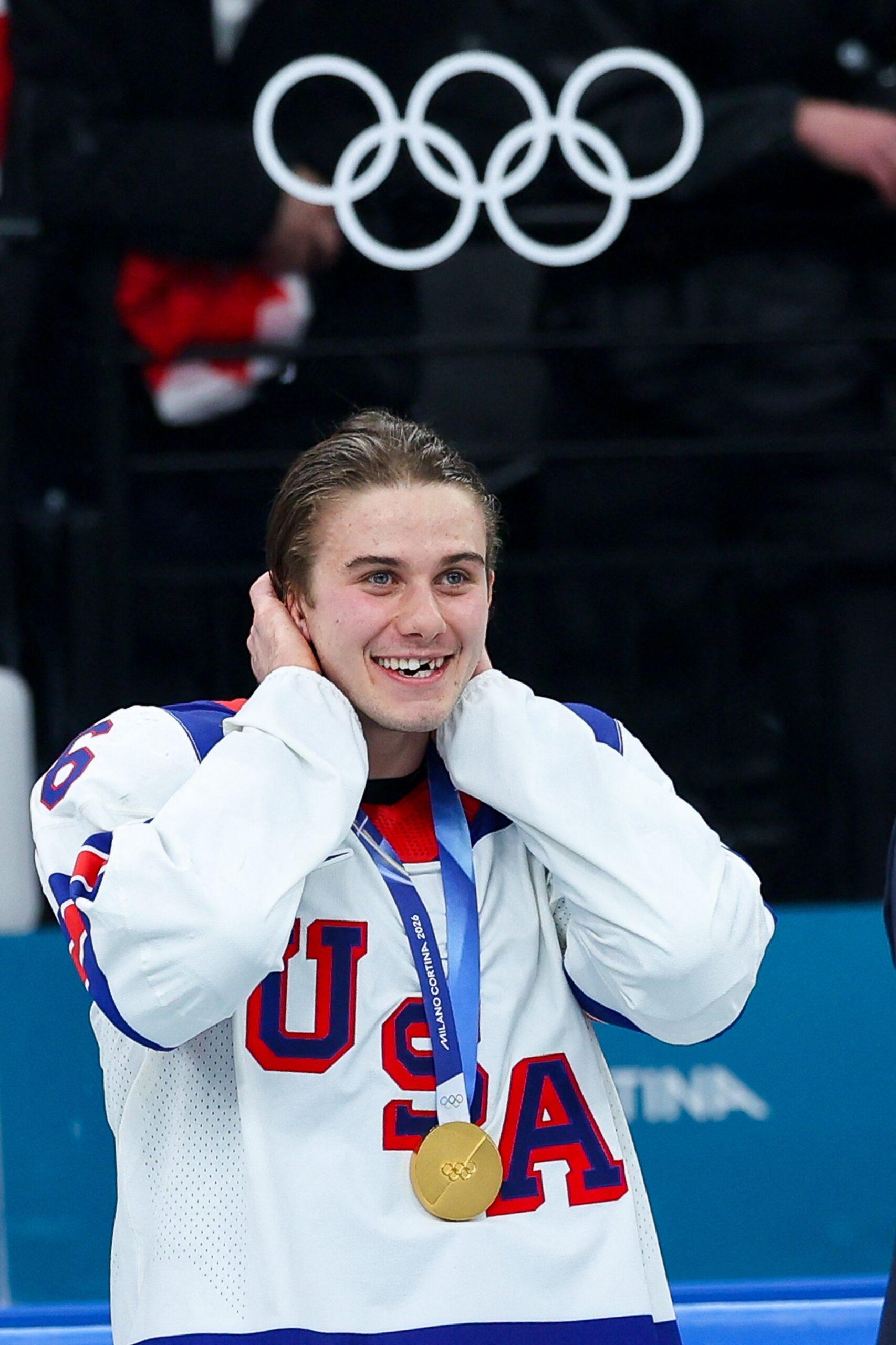 Jack Hughes at 2026 Olympics games