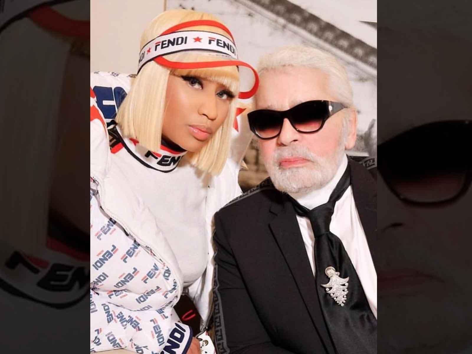 Nicki Minaj and Karl Lagerfeld