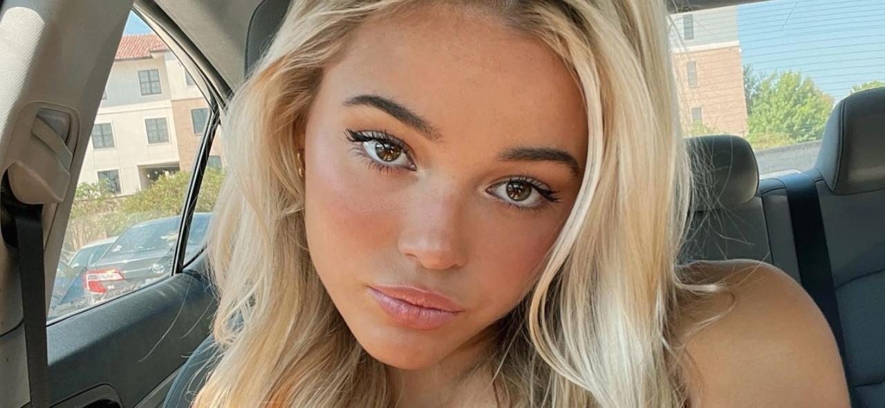 Olivia Dunne Almost Pops Out Of Her Low-Cut Top In Car Selfie