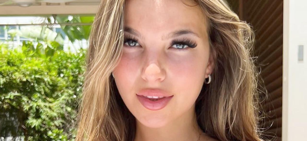 Grace Boor Sunkissed In String Bikini Promises To 'Drop My Top'