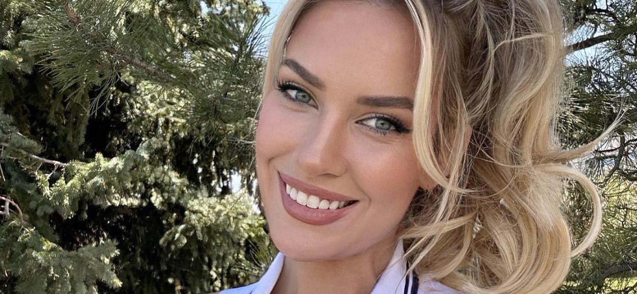 Paige Spiranac makes herself happy in a bikini “every day” by eating hot dogs