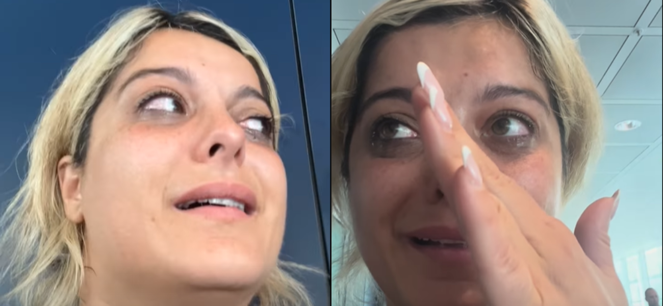 Tears in her eyes: Bebe Rexha says she was the victim of a “hate crime” at Munich Airport