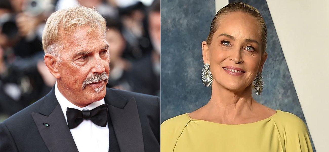 Kevin Costner And Sharon Stone Share 'Flirty' Moment At Award Ceremony