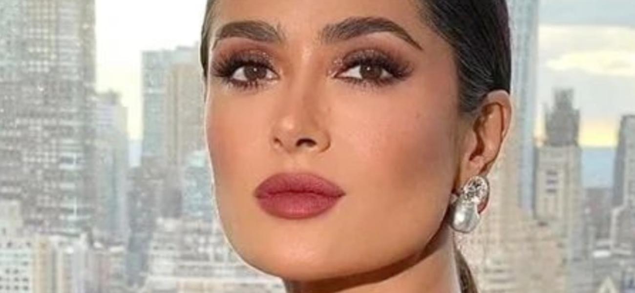 Salma Hayek Highlights 'Amazing Rack' In Plunging Birthday Bikini