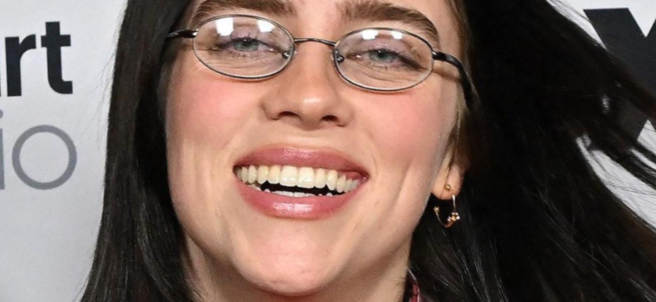 Billie Eilish Frees The Nipple In See-Through Underwear On The Floor