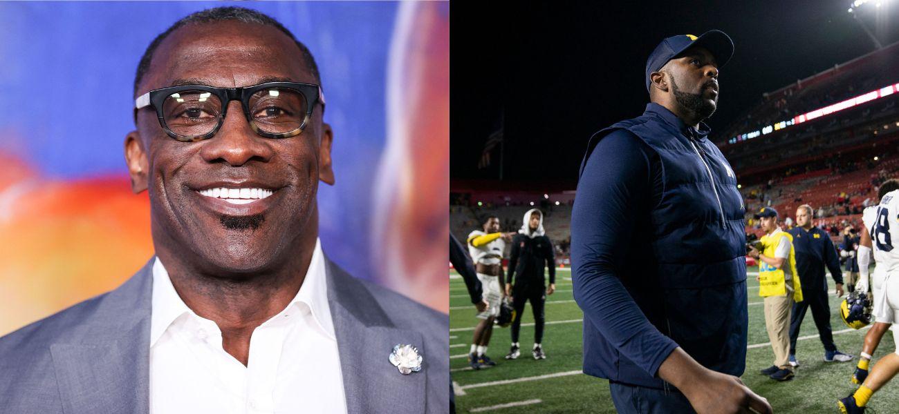 Shannon Sharpe bajo fuego por mostrar simpatía por Sherrone Moore