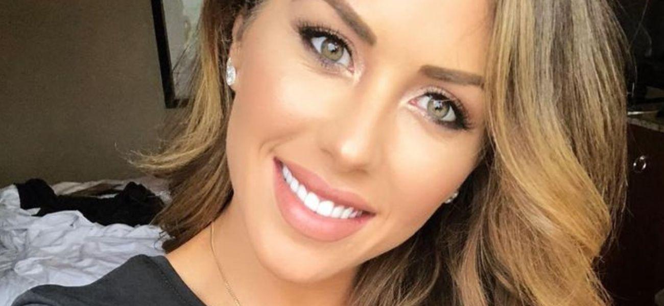 Brittney Palmer Leaves Little To The Imagination While ‘Holding On By A Thread’