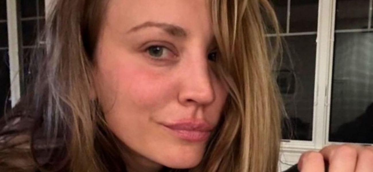 Kaley Cuoco Shows Off Major Core Gains In Sweat-Soaked Gym Snap