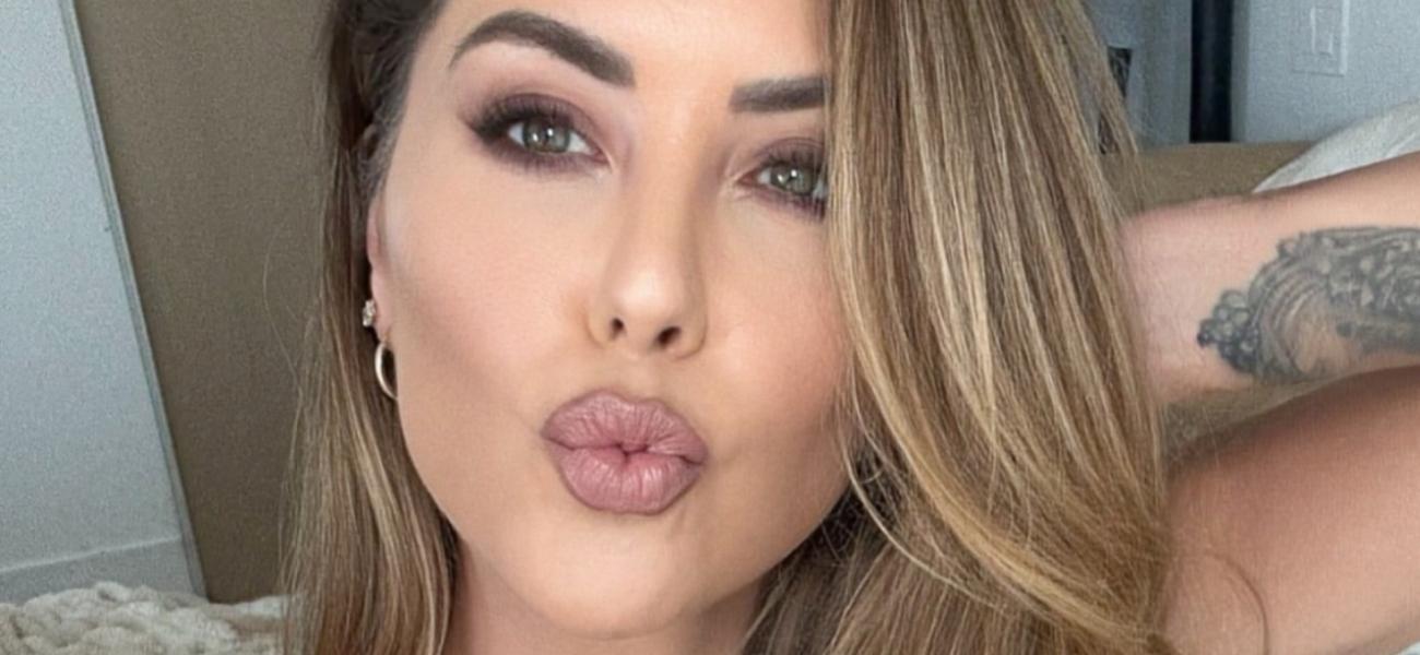 Brittney Palmer In Sheer Nipple-Baring Undies Told They 'Look Nice'