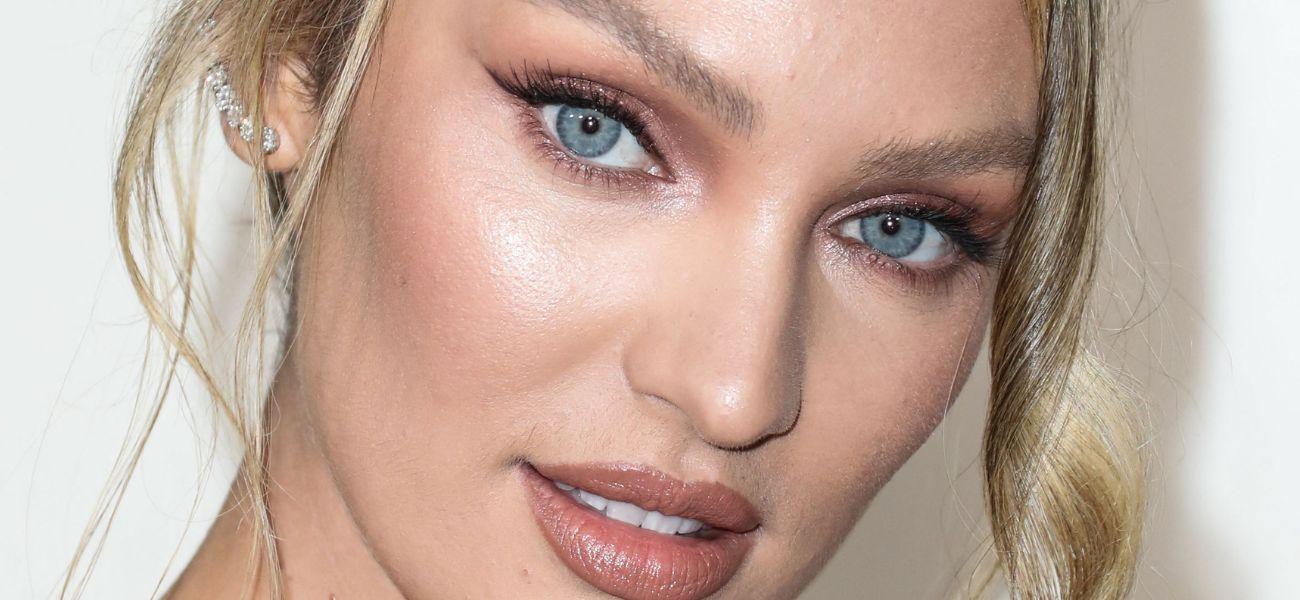 Candice Swanepoel faz barulho com um minúsculo biquíni floral