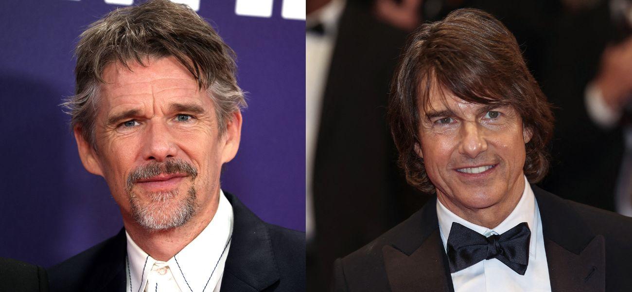 Ethan Hawke ‘zangado’ com as acrobacias que desafiam a morte de Tom Cruise