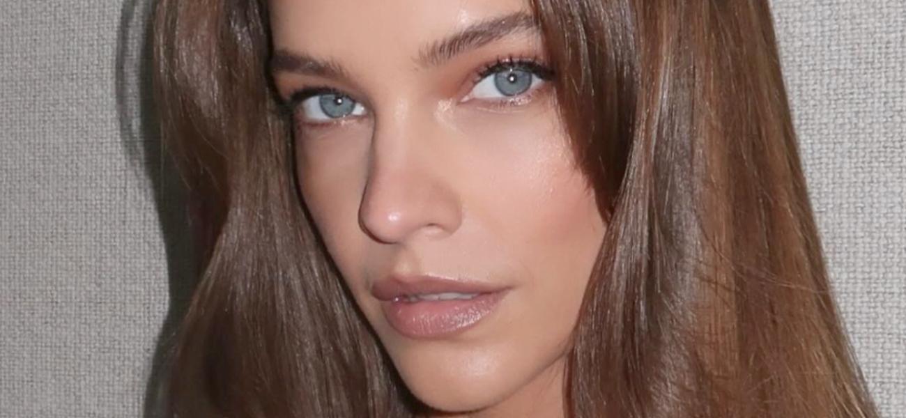 A beijada pelo sol Barbara Palvin em um biquíni com babados exibe seu corpo ’10/10′.