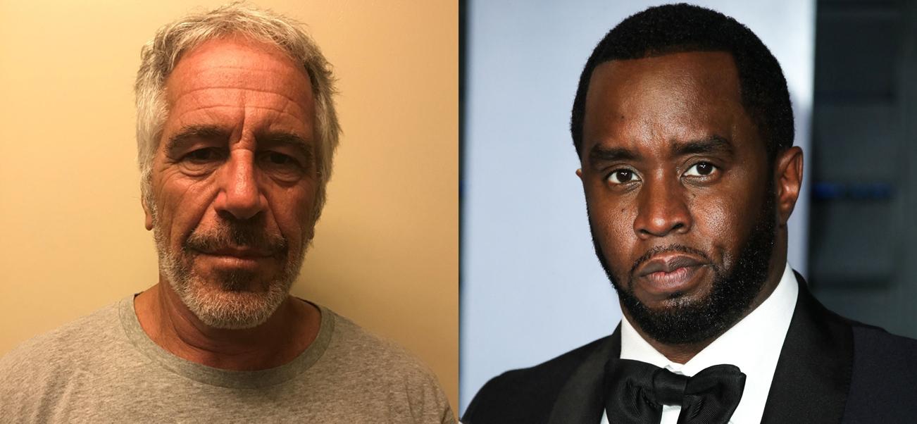 Portraits Of Jeffrey Epstein And Diddy