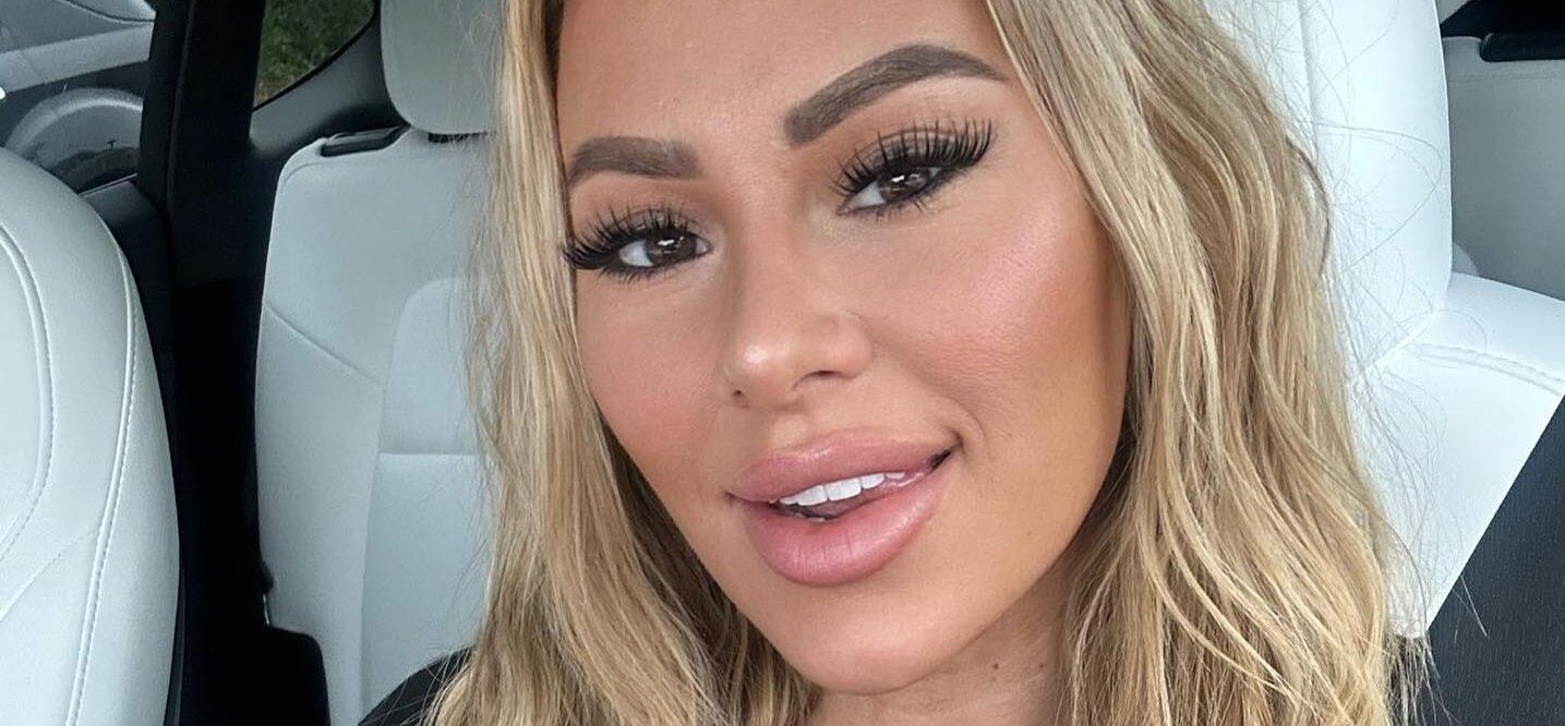 Kindly Myers Pumps Gas Wearing Nothing But Sheer Black Lingerie