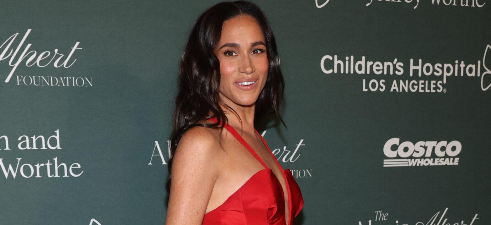 Meghan Markle Revives Stunning Red Gown For Outing At L.A. Children's Hospital Gala