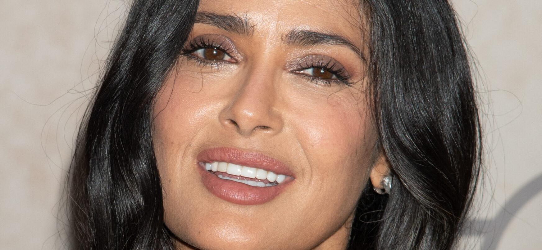 Salma Hayek Leaves Fans 'Speechless' With Sultry Black Bikini Snap