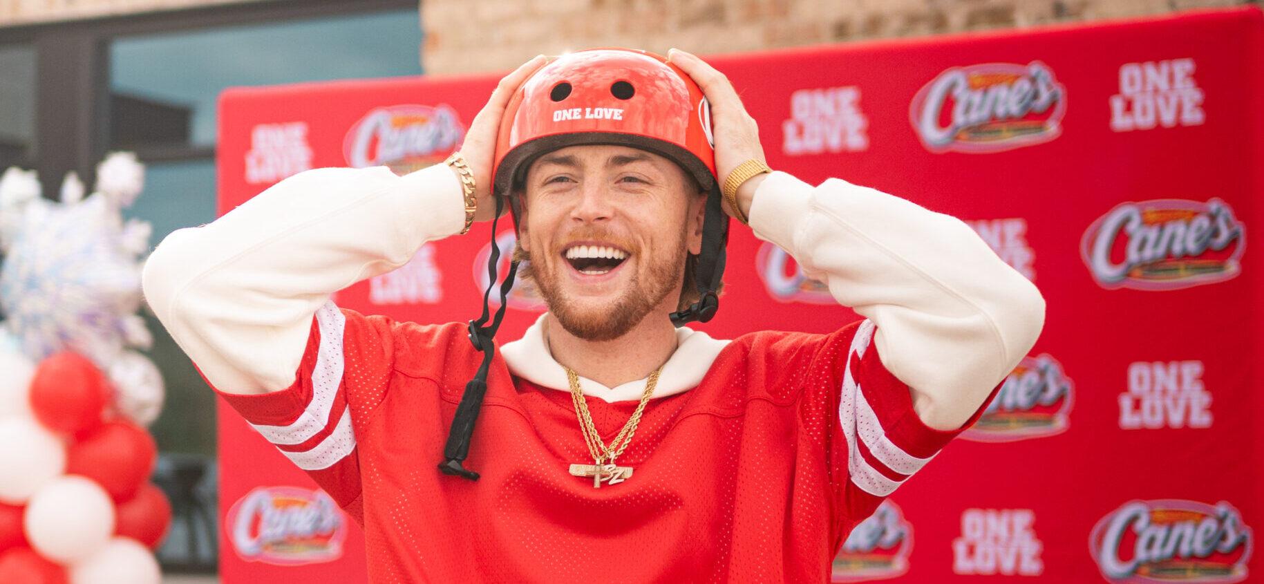 Bailey Zimmerman Brings Christmas Chaos To Raising Cane's In The Best Way