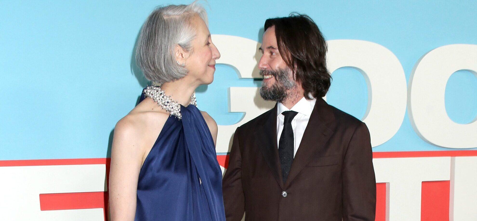 Keanu Reeves fecha os lábios com sua namorada Alexandra Grant Keanu Reeves fecha os lábios com sua namorada Alexandra Grant