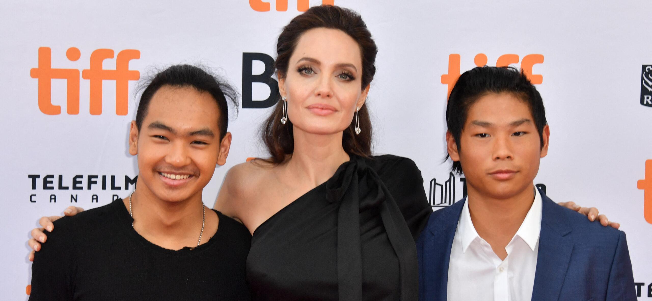 Angelina Jolie Says Sons Maddox & Pax Saw Her Express 'Pain' On 'Maria' Set