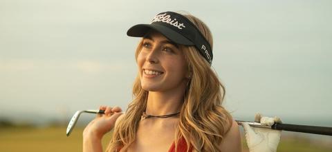 Golfer Grace Charis In Tiny Crop Top Gets Nippy During 'Winter Golf'