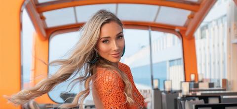 Aurora Culpo In See-Through Dress Says ‘Be A Mermaid’