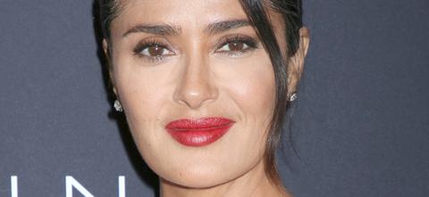 Salma Hayek Sunbathing In Plunging Bikini Told 'They're Not Real'