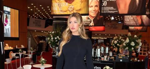 Carly Lawrence Drops Jaws In Strappy, Barely-There Bikini Look