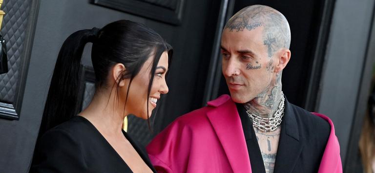 Kourtney Kardashian Faces Backlash For Topless Travis Barker Tribute