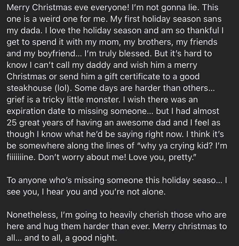 Abigail Breslin Shares Holiday Grief During First Christmas Without Father