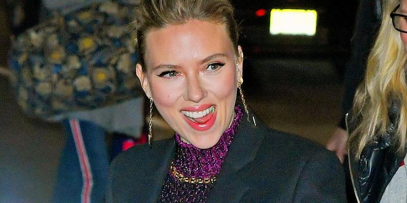 Scarlett Johansson stops by the Stephen Colbert show to promote quot Black widow quot