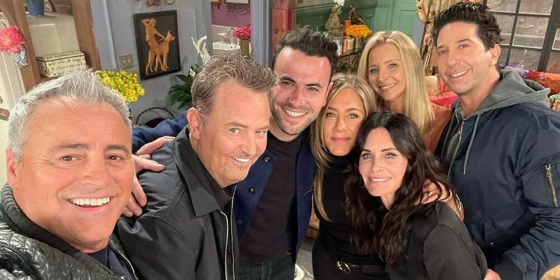The cast of Friends on the reunion special