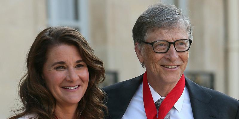Bill Gates and Melinda Gates receive the Commander of the Legion of Honor
