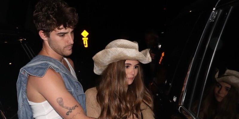 Olivia Jade is seen in a cowboy outfit leaving a party with Jackson Guthy at Shorebar Santa Monica