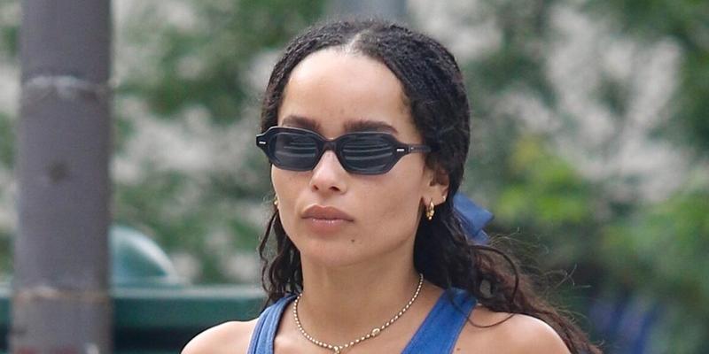 Zoe Kravitz soon to play Catwoman in the new Batman movie is seen all covered-up with a face mask and glasses in NYC