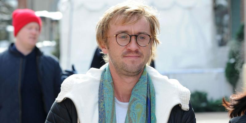 Tom Felton fashions a long scarf as he promotes film apos Ophelia apos at Sundance