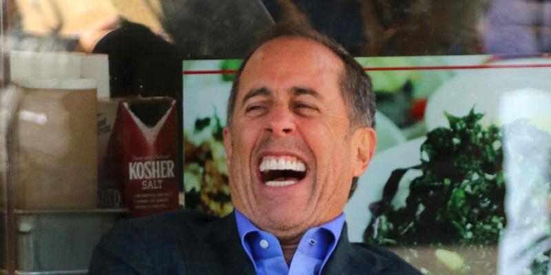 Jerry Seinfeld rides Vespa scooter while filming quot Comedians in Cars Getting Coffee quot in New York City