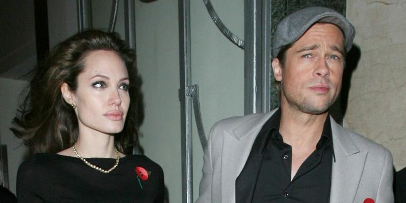 Angelina Jolie and Brad Pitt leaving Claridge apos s hotel in Mayfair and heading to the UK premiere of apos Beowulf apos