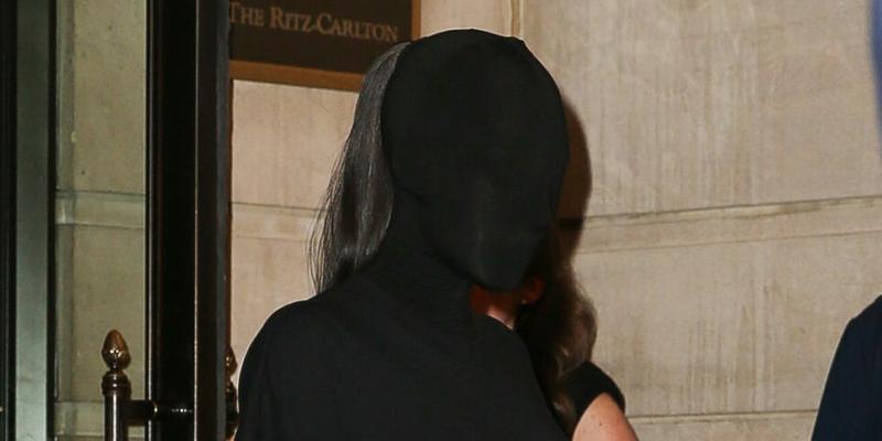 Kim Kardashian wears a head to toe Balenciaga ensemble for the Met Gala 2021 in New York City