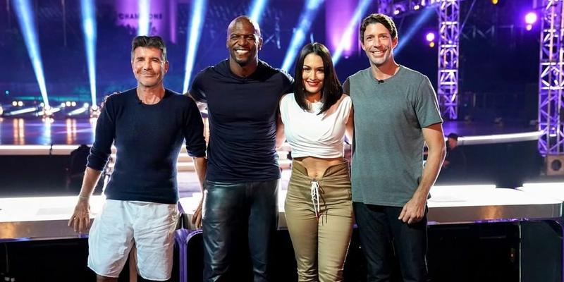A photo showing the panel and guests of 'America's Got Talent'